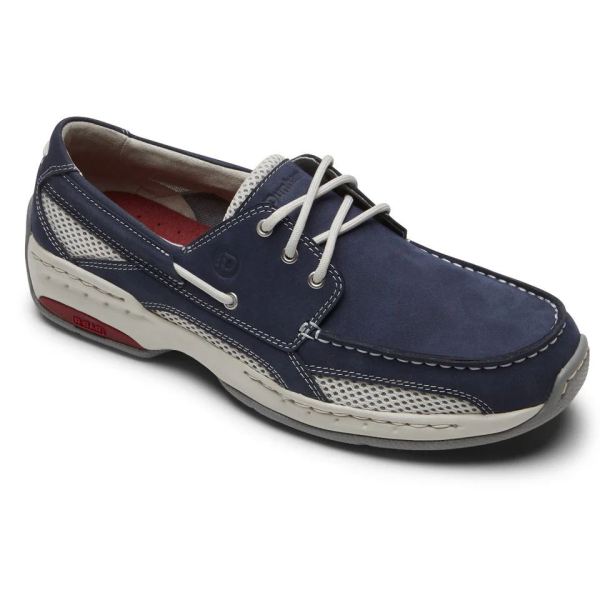 DUNHAM | MEN'S CAPTAIN BOAT SHOE-NAVY NUBUCK - Click Image to Close