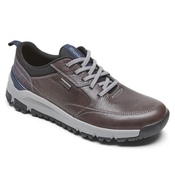 DUNHAM | MEN'S GLASTONBURY WATERPROOF UBAL WALKING SHOE-STEEL GREY LEATHER/SUEDE