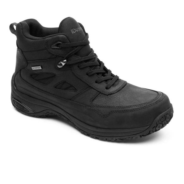 DUNHAM | MEN'S CLOUD PLUS MID II WATERPROOF BOOT-BLACK