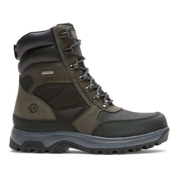 DUNHAM | MEN'S 8000WORKS WATERPROOF 8-INCH UBAL BOOT-BLACK/CASTLEROCK