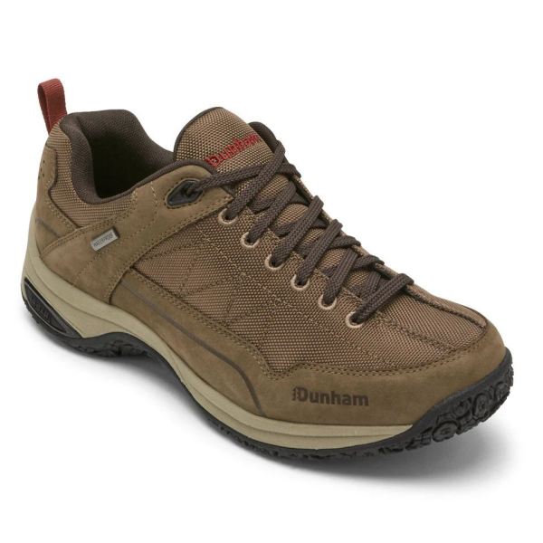 DUNHAM | MEN'S CLOUD PLUS WATERPROOF LACE-UP TREKKER-VICUNA