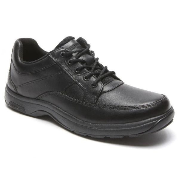 DUNHAM | MEN'S MIDLAND WATERPROOF OXFORD-BLACK - Click Image to Close