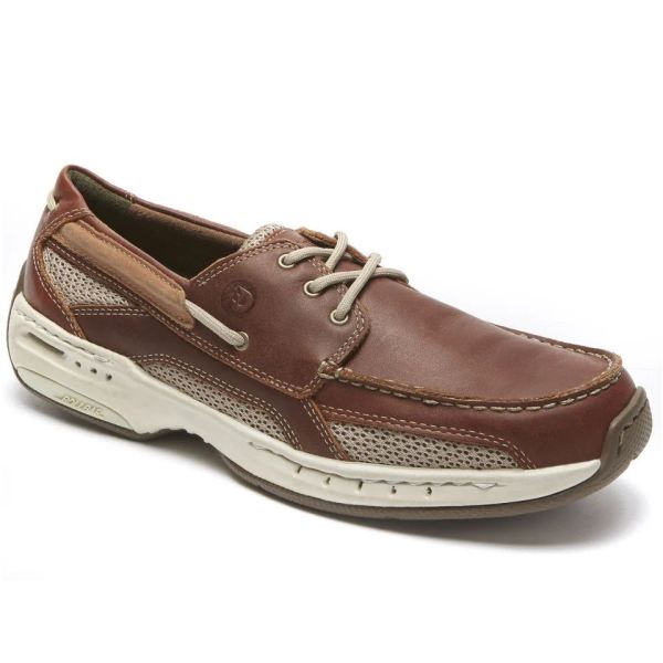 DUNHAM | MEN'S CAPTAIN BOAT SHOE-BROWN - Click Image to Close