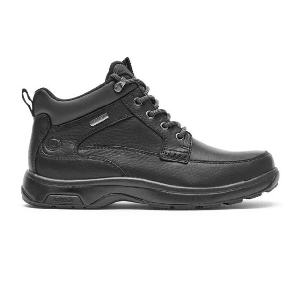 DUNHAM | MEN'S 8000 WATERPROOF MID BOOT-BLACK LEATHER