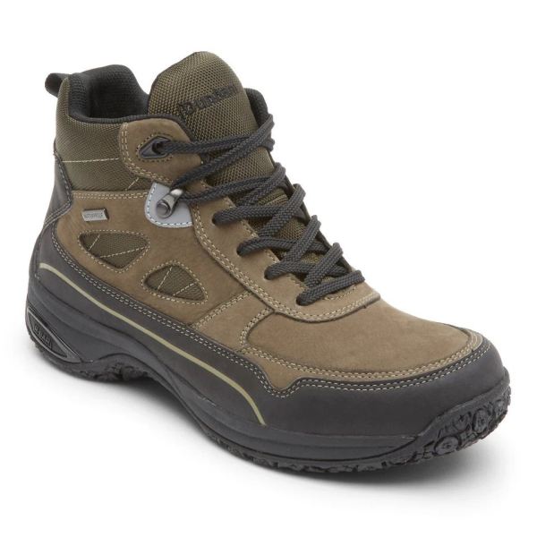 DUNHAM | MEN'S CLOUD PLUS MID II WATERPROOF BOOT-BREEN NUBUCK