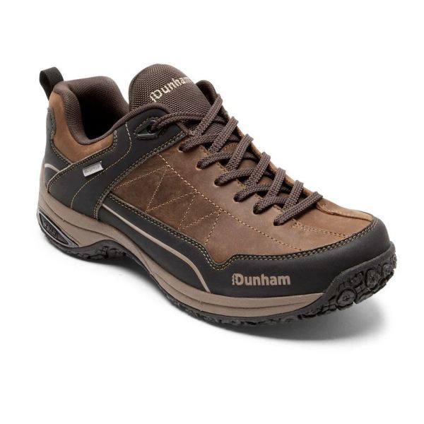 DUNHAM | MEN'S CLOUD PLUS WATERPROOF LACE-UP TREKKER-BROWN