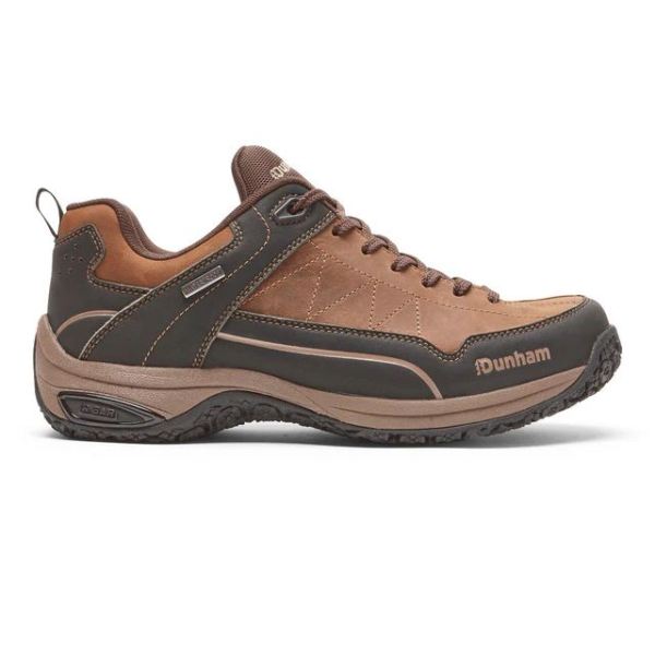 DUNHAM | MEN'S CLOUD PLUS WATERPROOF LACE-UP TREKKER-BROWN