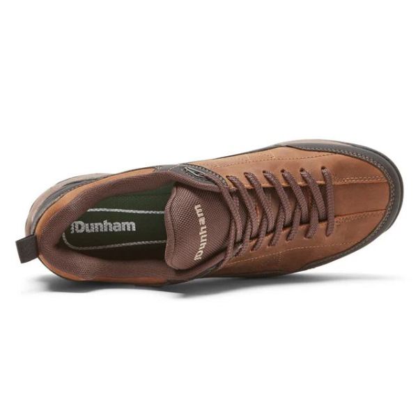 DUNHAM | MEN'S CLOUD PLUS WATERPROOF LACE-UP TREKKER-BROWN