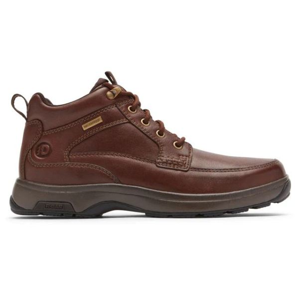 DUNHAM | MEN'S 8000 WATERPROOF MID BOOT-DARK BROWN LEATHER