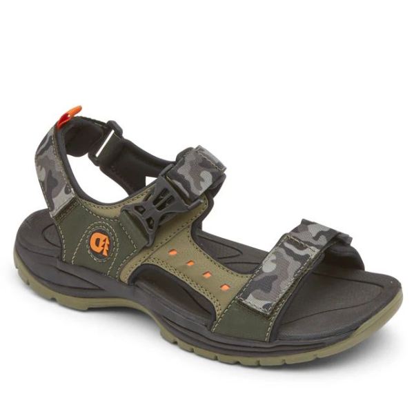 DUNHAM | MEN'S NOLAN WATER-FRIENDLY SANDAL-OLIVE - Click Image to Close