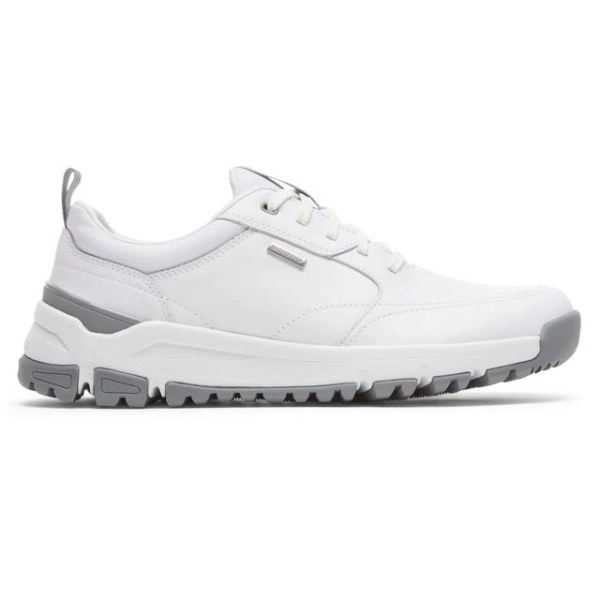 DUNHAM | MEN'S GLASTONBURY WATERPROOF UBAL WALKING SHOE-WHITE LEATHER/SUEDE